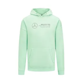 Mercedes AMG Petronas F1 Unisex Retro Hoodie - Mint/Lilac/Blue