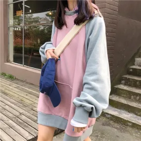 Sweet Pastel Colors Aesthetic Oversized Hoodie