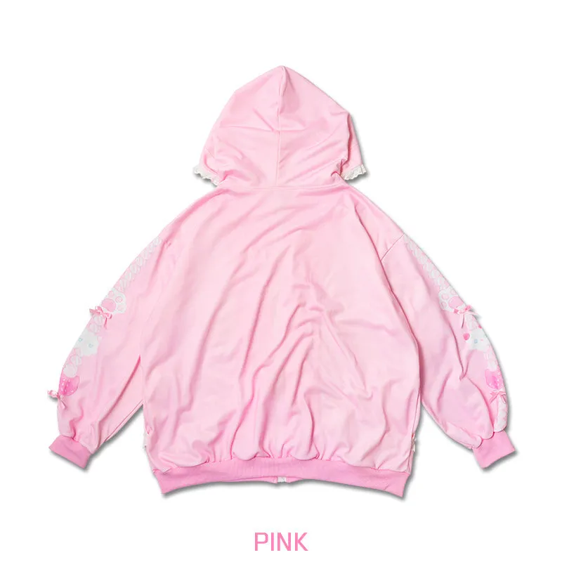 ACDC RAG "Whip Cat" pink hoodie