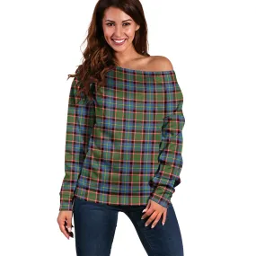 Aikenhead Tartan Off Shoulder Women Sweater