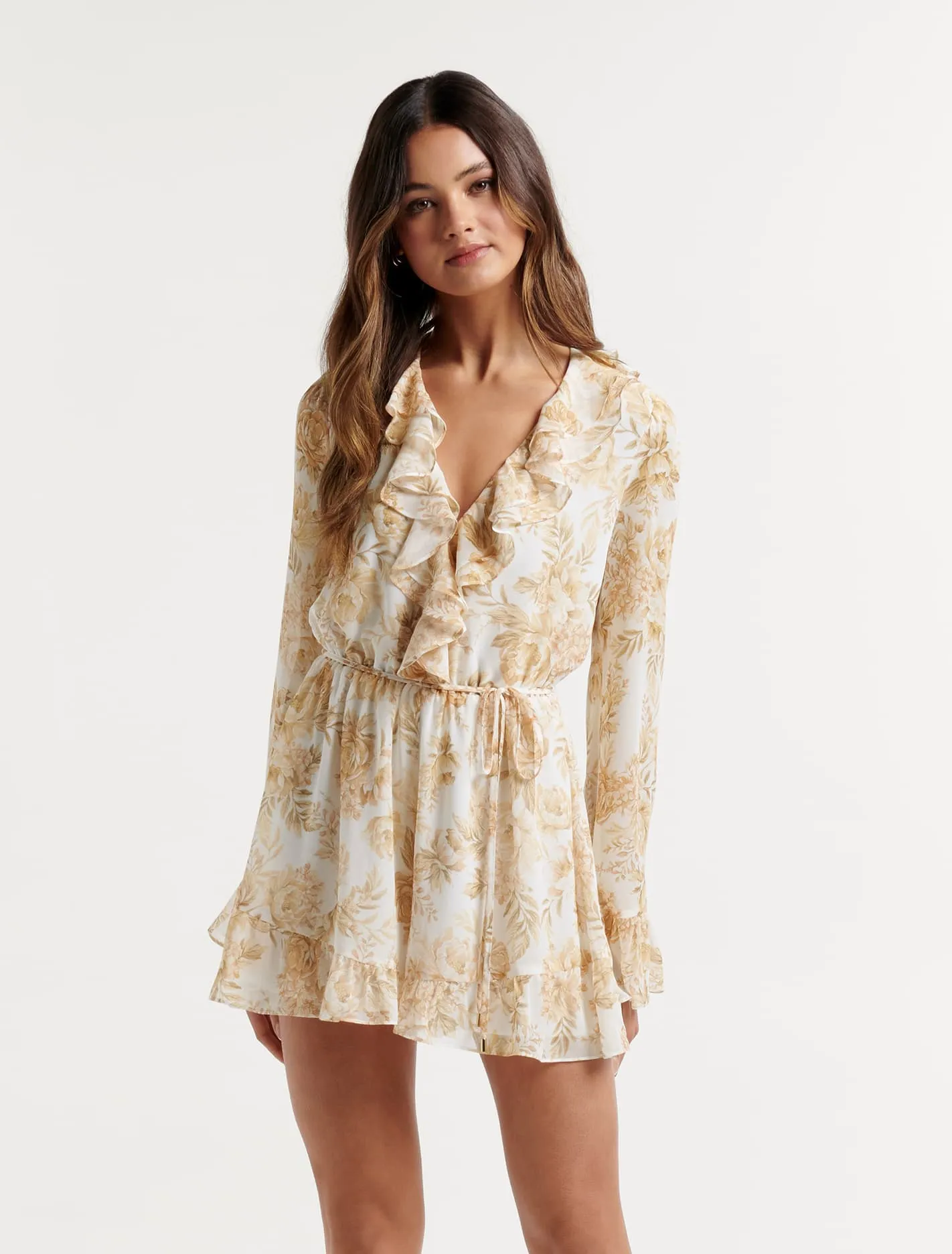 Alicia Frill Neck Playsuit