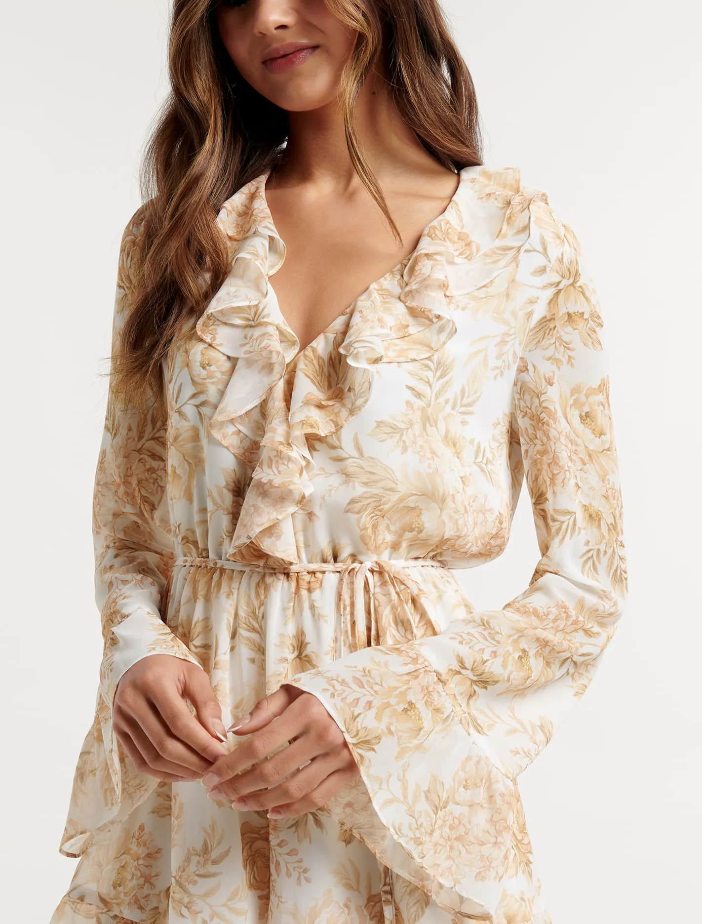 Alicia Frill Neck Playsuit