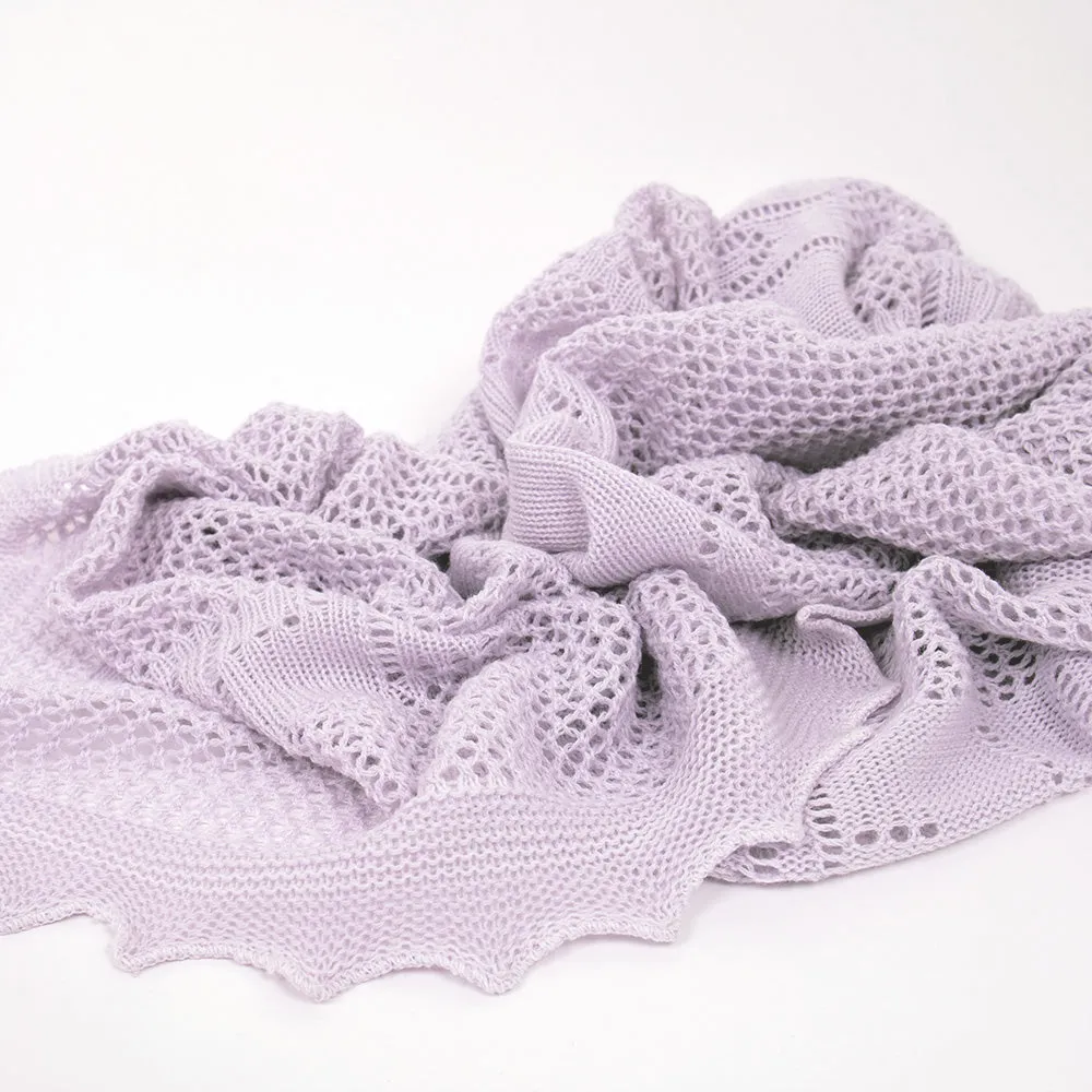 Apple of my Eye Baby Shawl - Lilac