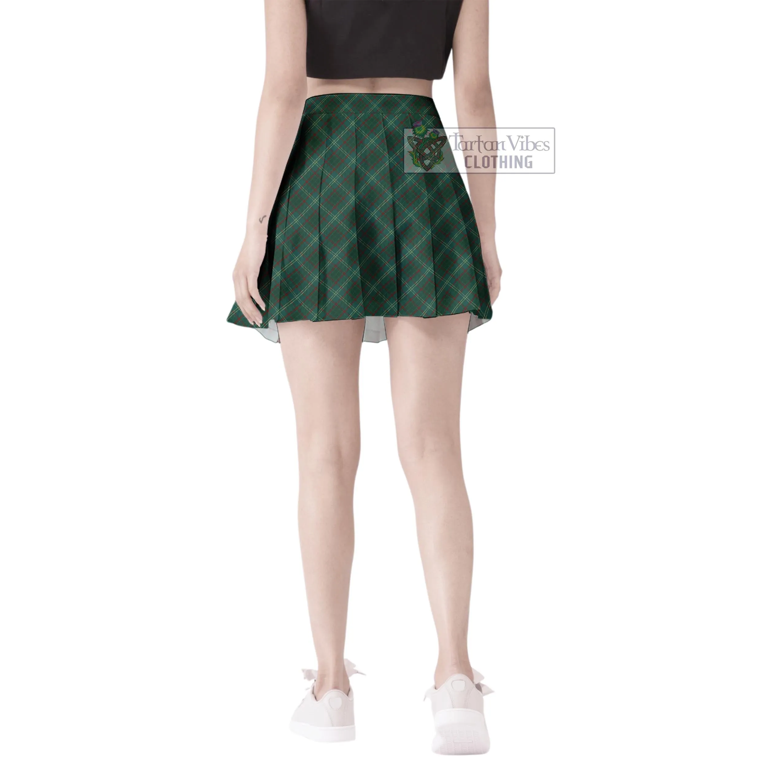 Armagh County Ireland Tartan Women's Plated Mini Skirt