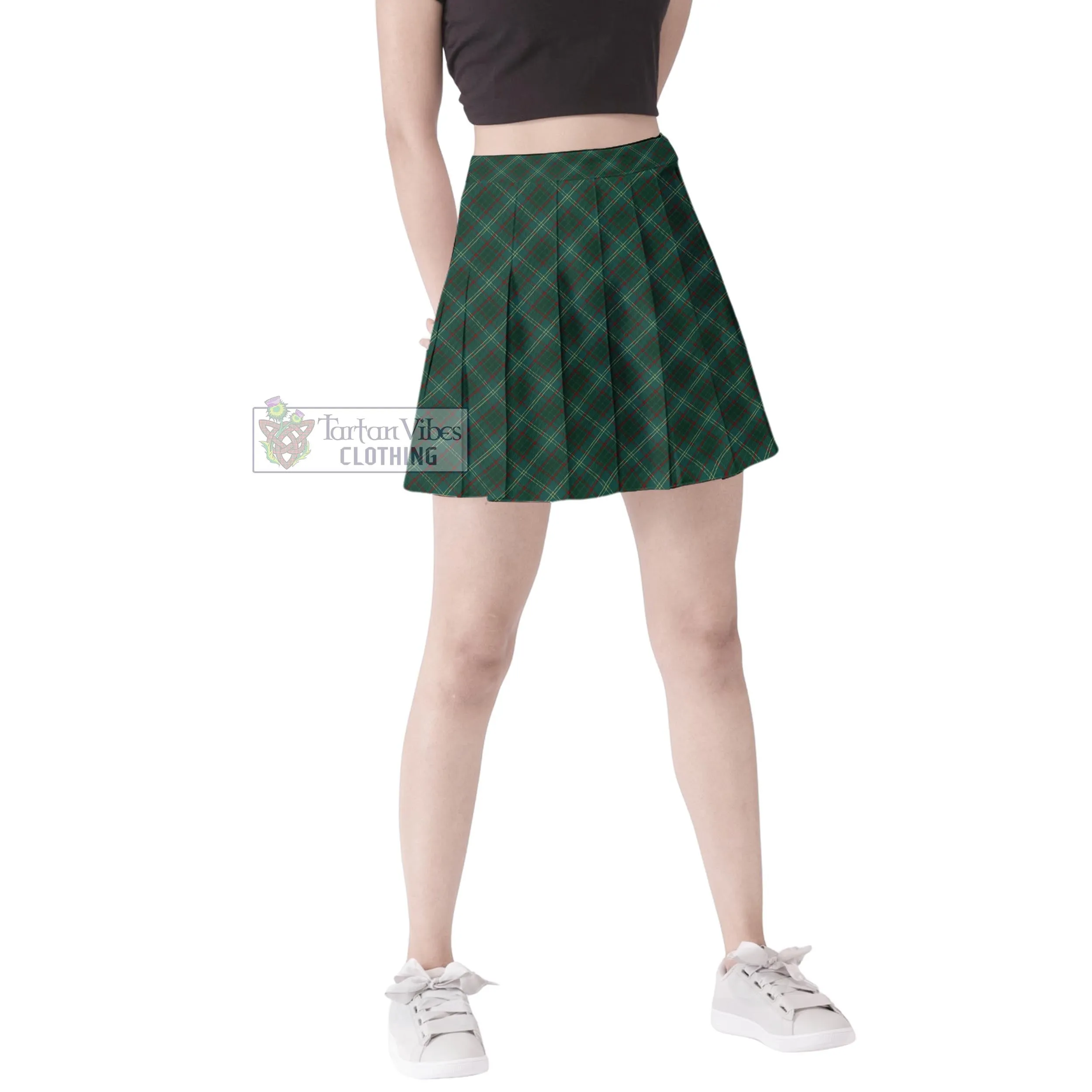 Armagh County Ireland Tartan Women's Plated Mini Skirt