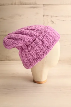 Ater Lavender | Soft Knit Rolled Up Tuque