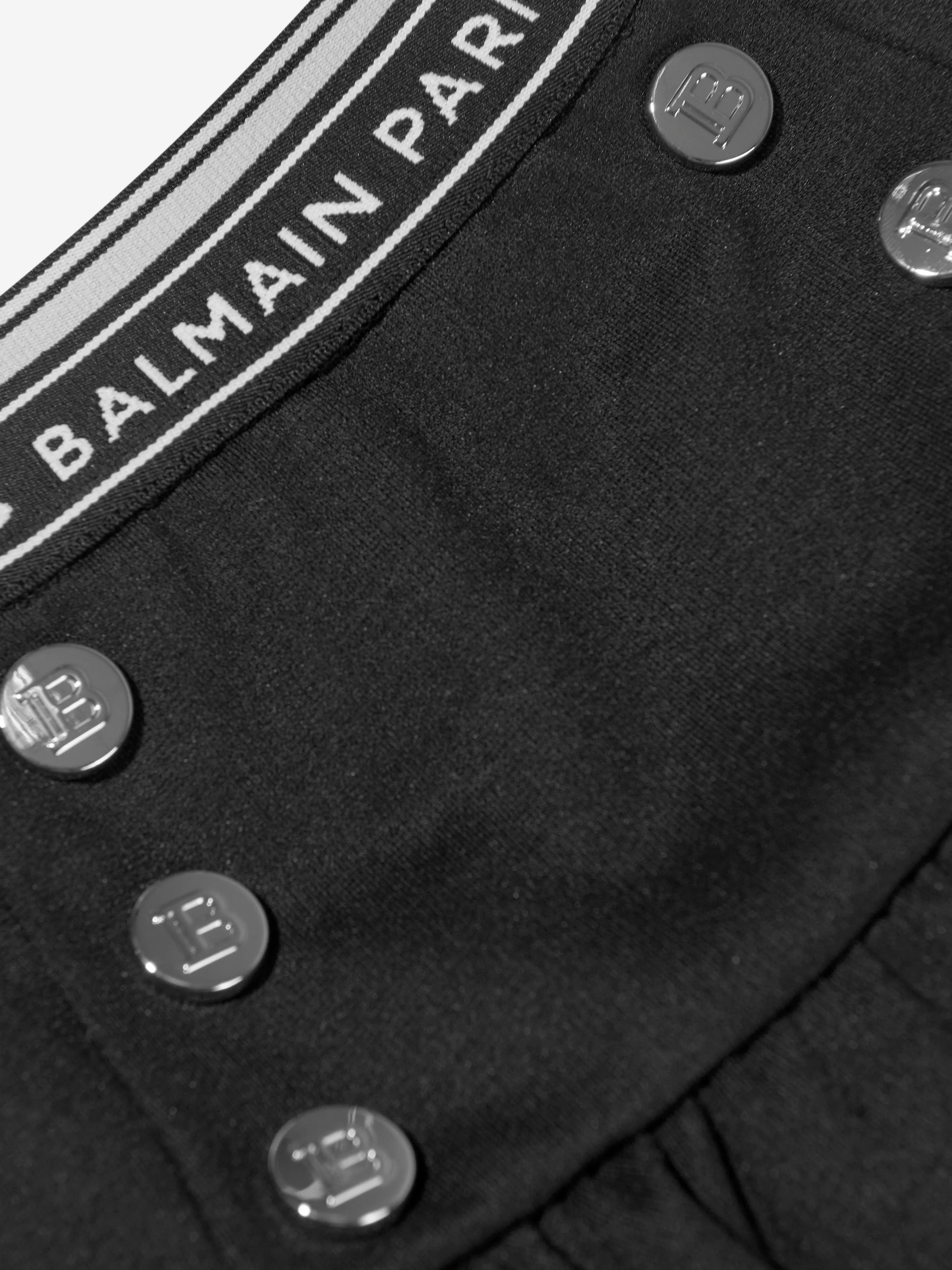 Balmain Baby Girls Logo Skirt in Black