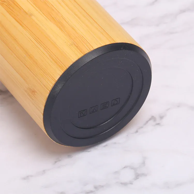 Bamboo Steel Tumbler Flask