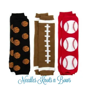 Basketball Football or Baseball Leg Warmers, Baby Toddler Leg Warmers