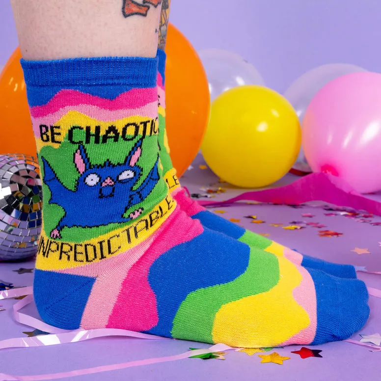 Be Chaotic and Unpredictable Socks