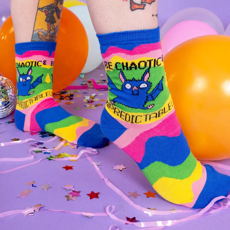 Be Chaotic and Unpredictable Socks