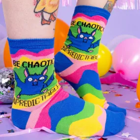 Be Chaotic and Unpredictable Socks