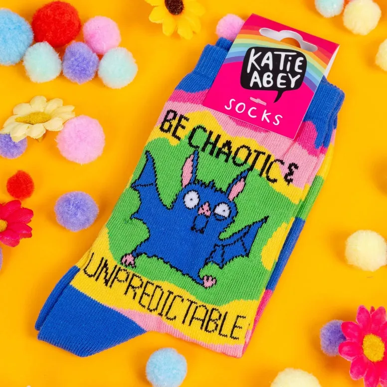 Be Chaotic and Unpredictable Socks