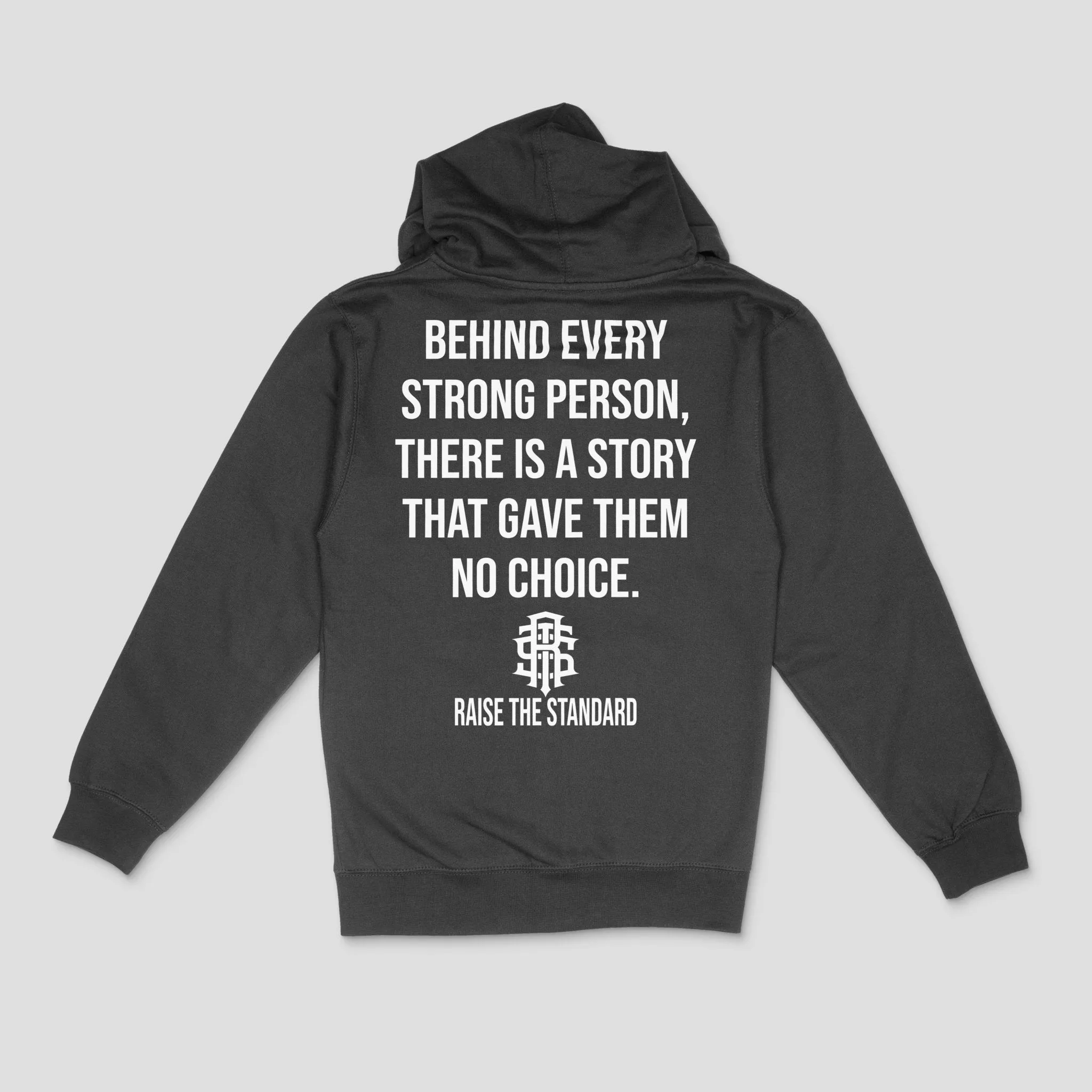 Behind Every Strong Person Zip-up Hoodie