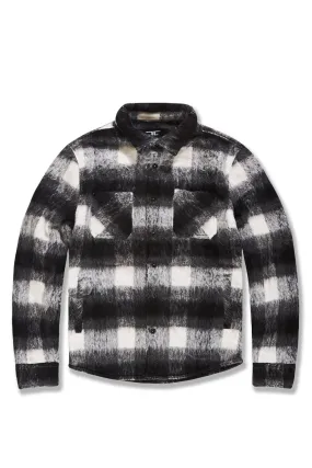 Big Men's Vandal Flannel Shacket (Black)