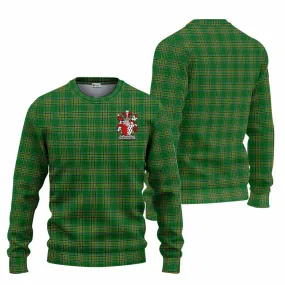 Blanchfield Irish Clan Tartan Knitted Sweater with Coat of Arms