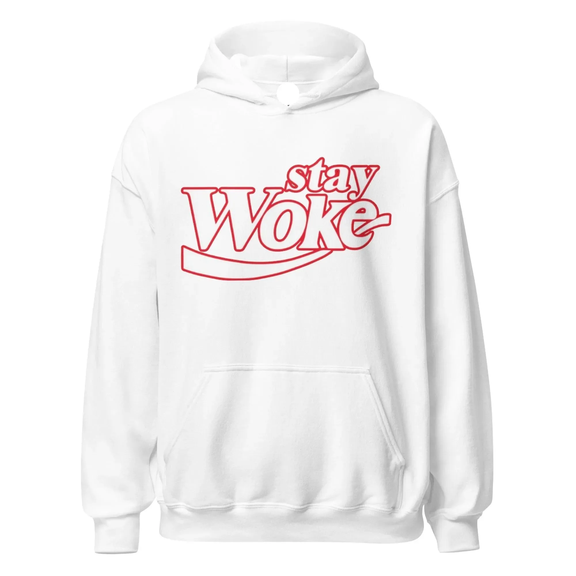 Blended Cotton Midweight Unisex Graphic Hoodie Stay Woke Ultra Soft Pullover