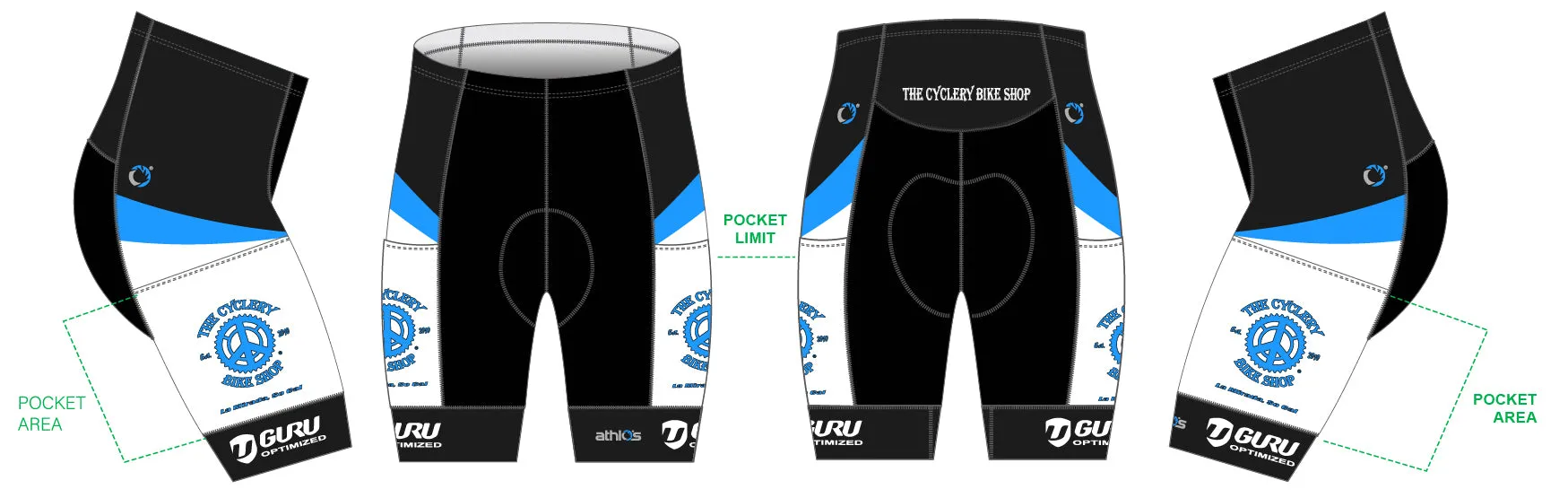 Blue Breakaway Domestique Gravel Short Men's - The Cyclery Bike Shop