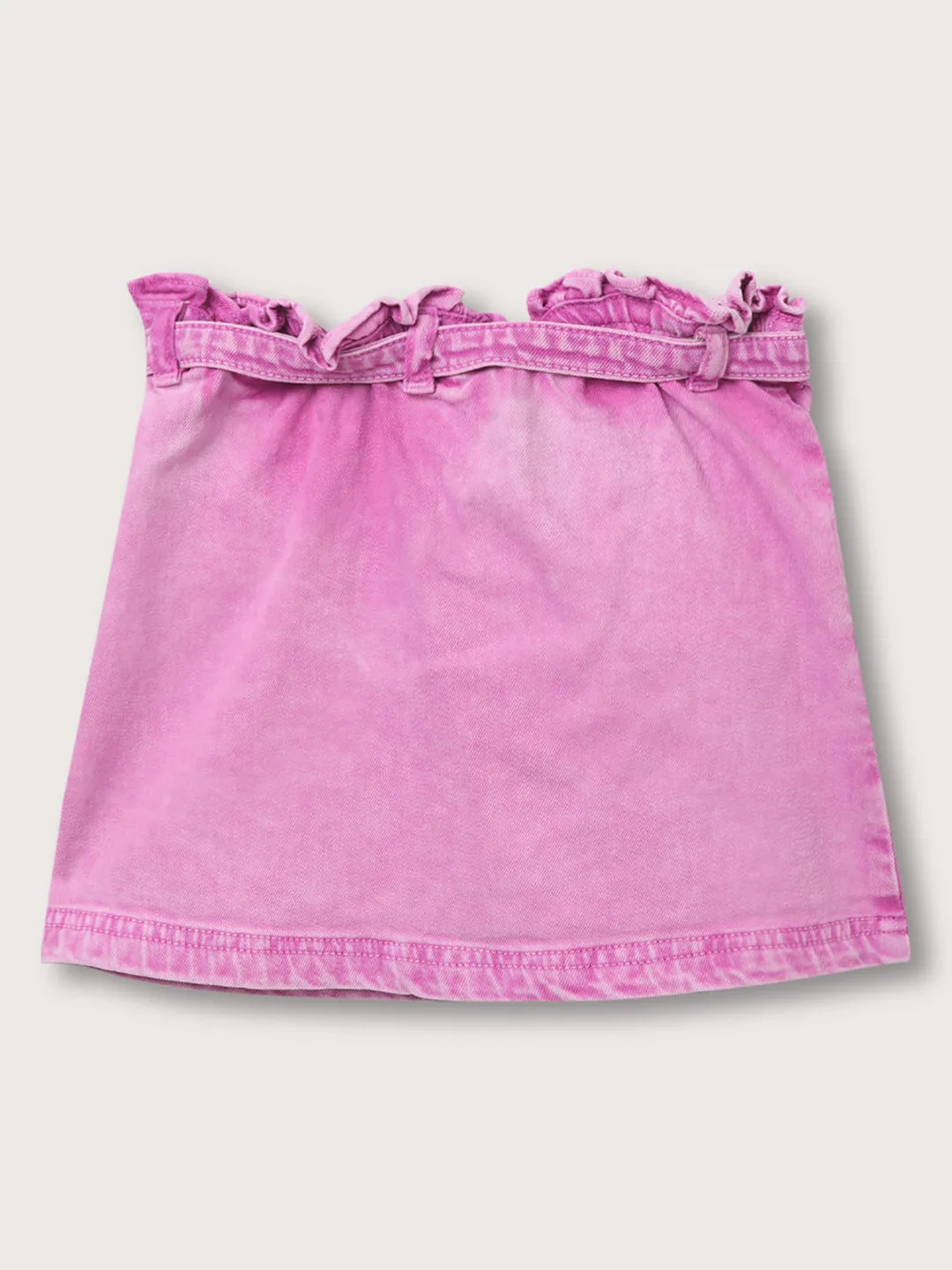 Blue Giraffe Girls Lilac Solid Regular Fit Skirt