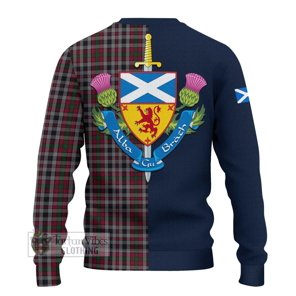 Borthwick Tartan Ugly Sweater with Scottish Lion Royal Arm Half Style