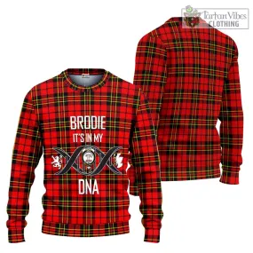 Brodie Modern Tartan Ugly Sweater with Family Crest DNA In Me Style