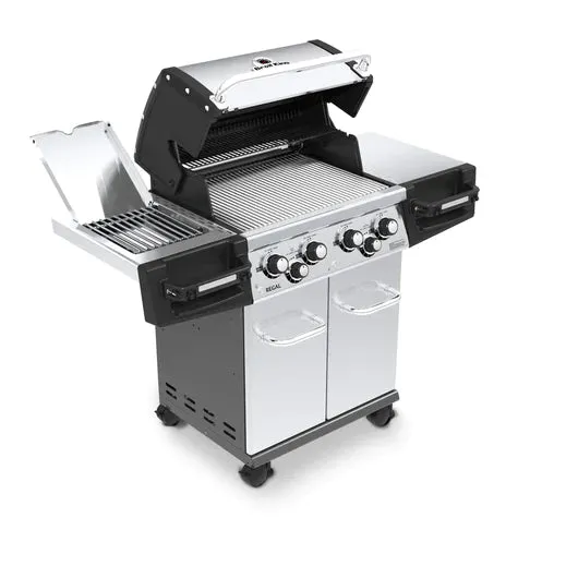 Broil King REGAL S490 PRO IR BBQ with Infrared Side Burner, Rear Rotisserie Burner & Rotisserie Kit