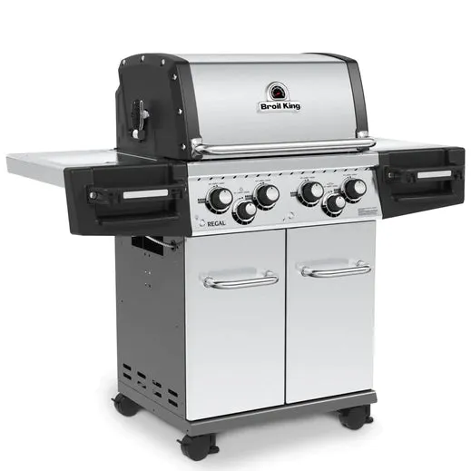 Broil King REGAL S490 PRO IR BBQ with Infrared Side Burner, Rear Rotisserie Burner & Rotisserie Kit