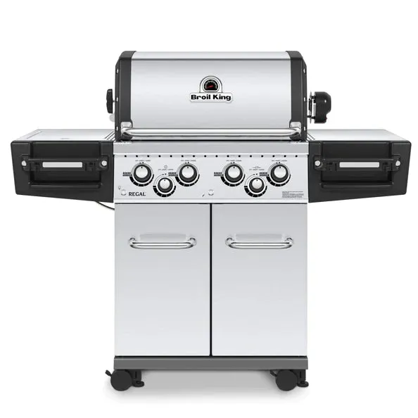 Broil King REGAL S490 PRO IR BBQ with Infrared Side Burner, Rear Rotisserie Burner & Rotisserie Kit