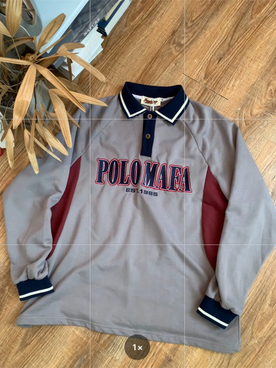 c2 Oversized Polo Sweater