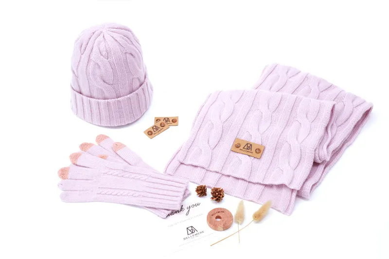 Cable-Knit Cashmere Gift Set