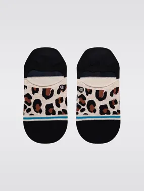 Catty No Show Socks - Brown Leopard