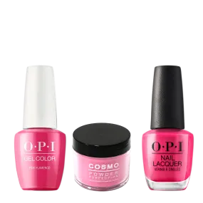 Cosmo 3in1 Dipping Powder   Gel Polish   Nail Lacquer (Matching OPI), 2oz, CE44