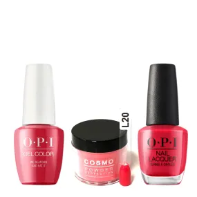 Cosmo 3in1 Dipping Powder   Gel Polish   Nail Lacquer (Matching OPI), 2oz, CL20