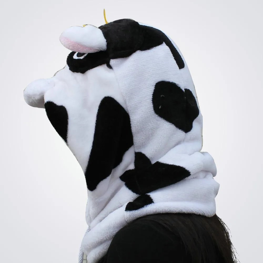 Cow Kigurumi Neckwarmer Hood hat animal onesiese accessories