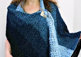 Crochet Kit - Denim Ombre Wrap