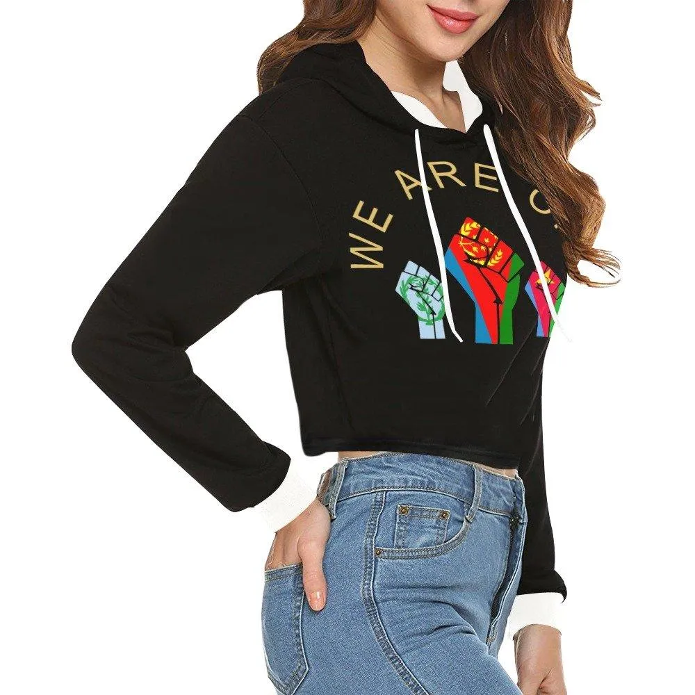 Crop Hoodie Eritrean Style Print