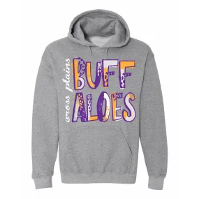 Cross Plains Buffaloes - Splatter Hoodie