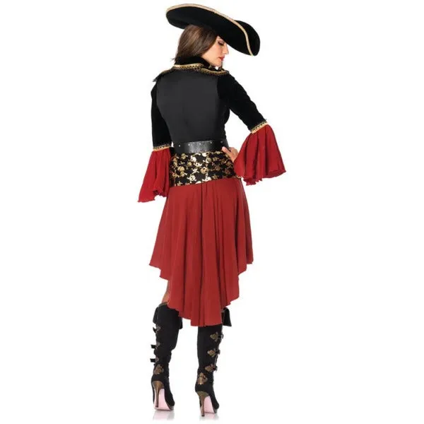 Cruel Seas Captain Pirate Costume - Leg Avenue