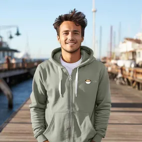 Dalix Cappuccino Zip Hoodie