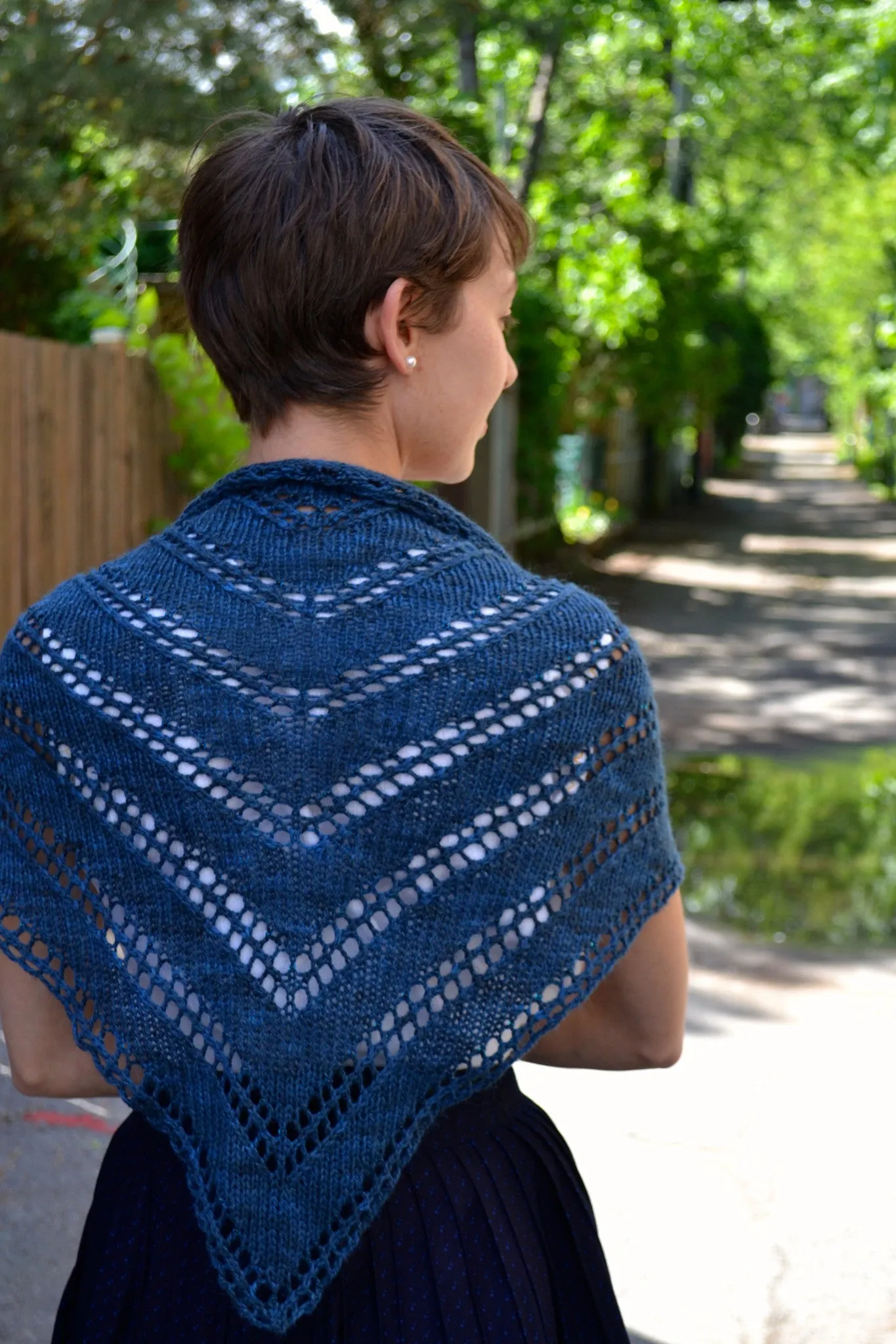 Diagonal Lace Shawl