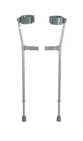 Drive Medical 10403hd Lightweight Walking Forearm Crutches, Bariatric, 1 Pair