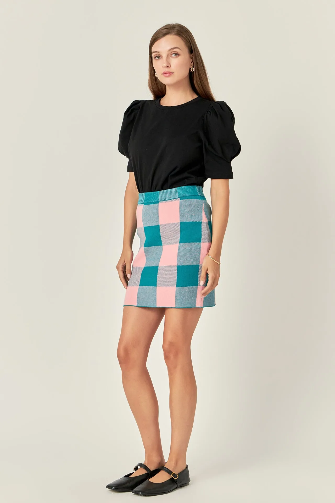 English Factory - Gingham Mini Skirt