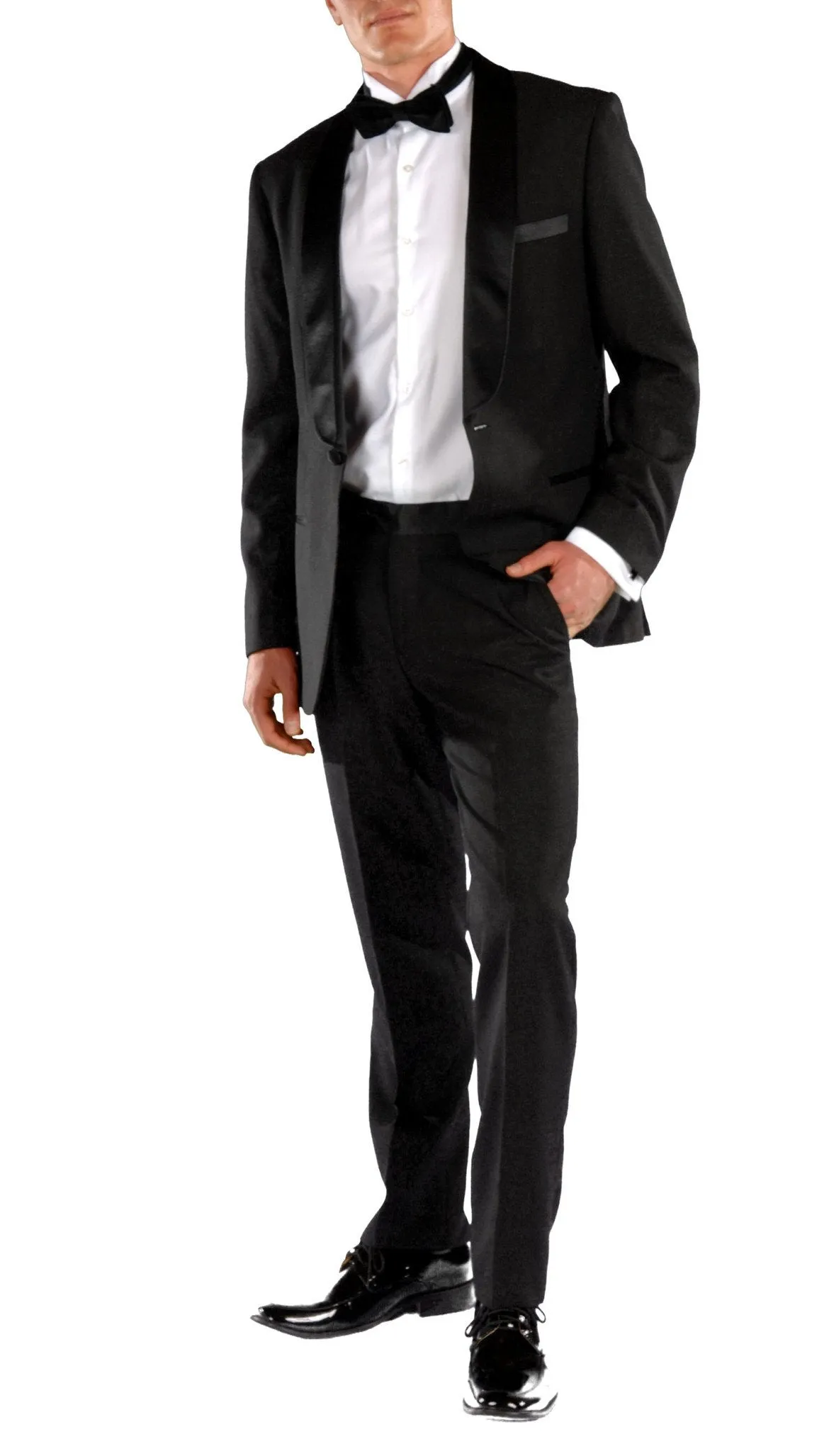 Falls Black Slim Fit 2 Piece Tuxedo