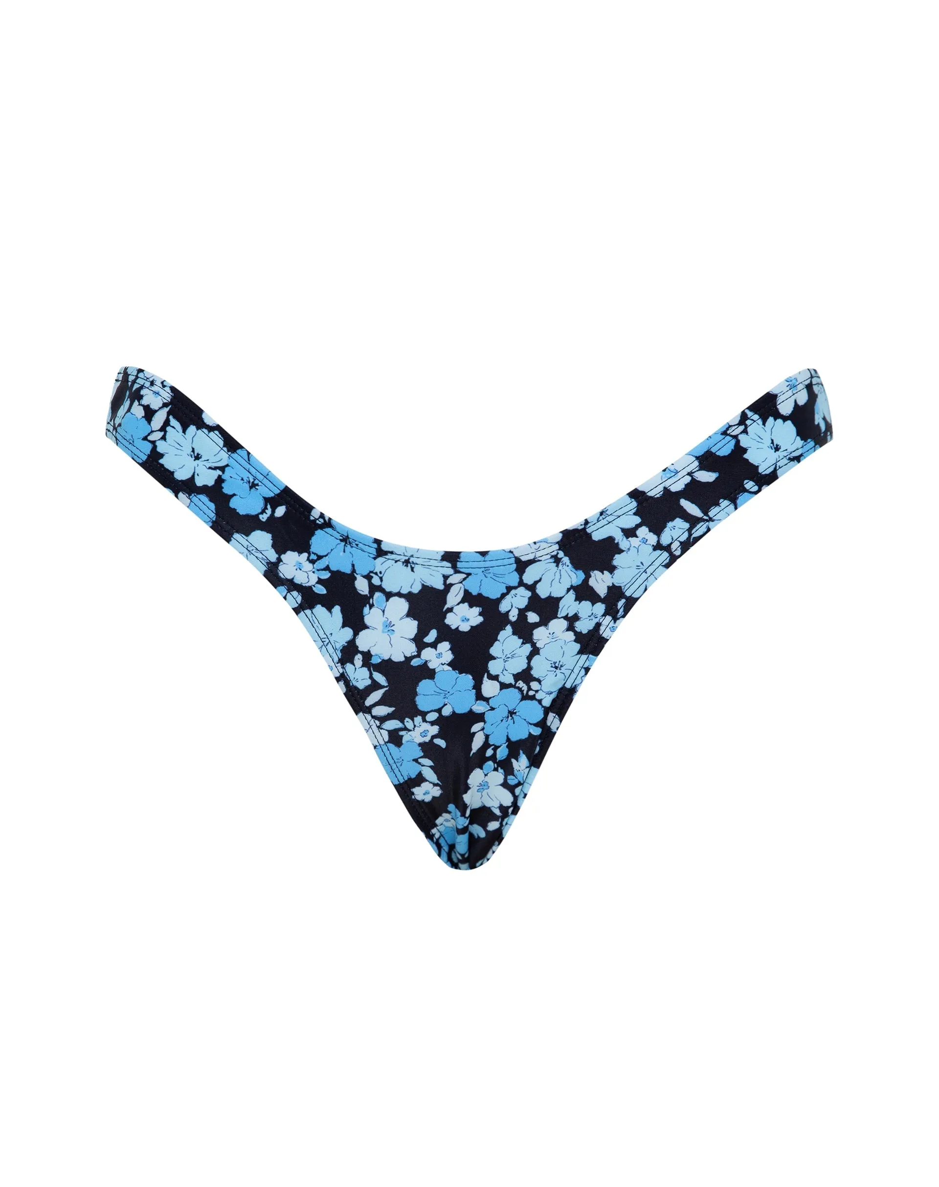 Farida Bikini Bottom in Pastel Blue Floral