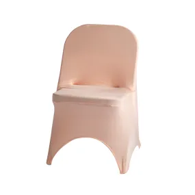 Folding Spandex Chair Cover - Blush