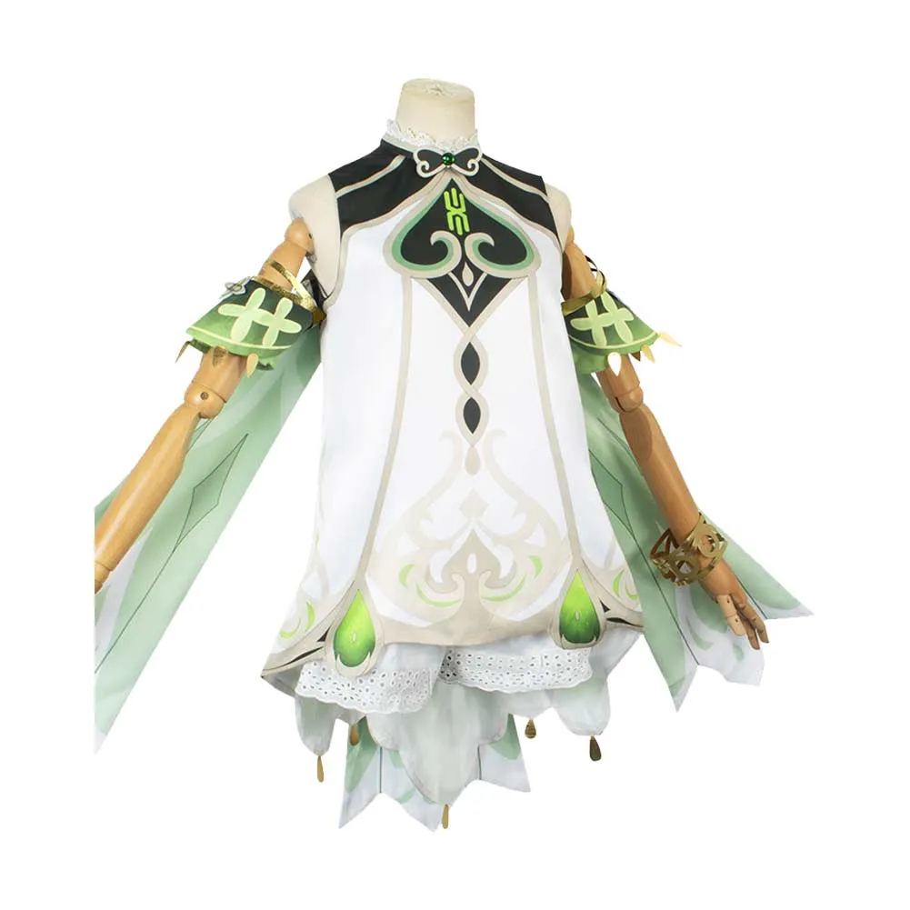 Genshin Impact Nahida Women White Dress Party Carnival Halloween Cosplay Costume