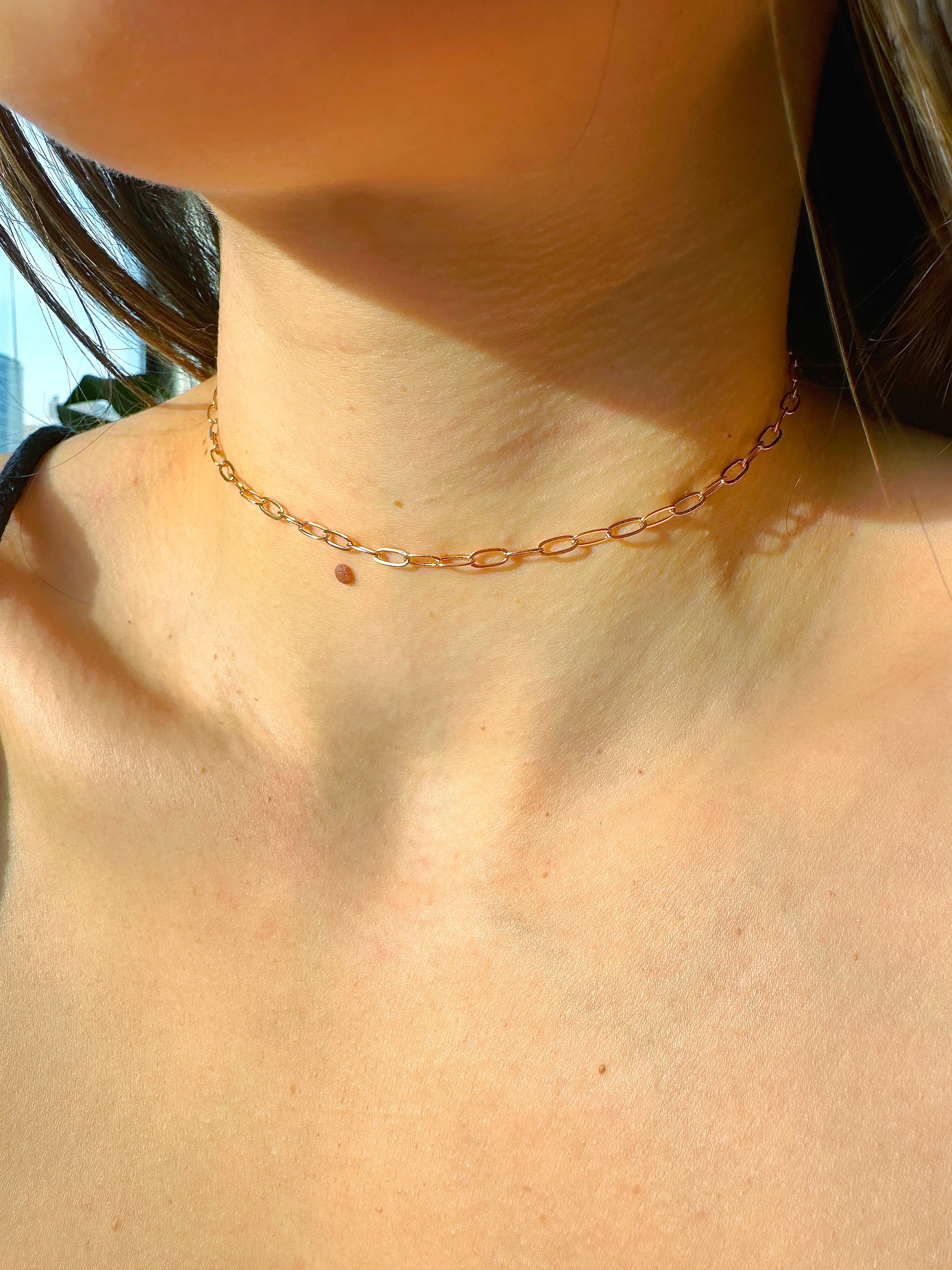 Gold-filled Cable Link Chain Base Necklace