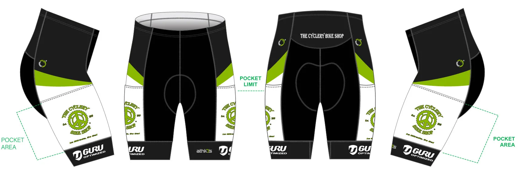 Green Breakaway Domestique Gravel Short Men's - The Cyclery Bike Shop