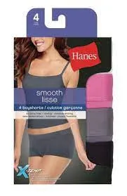 Hanes 4-Pack Microfibre Panty - Boy Short - Multi-Color