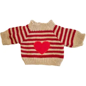 Heart Jumper Teddy Bear Outfit